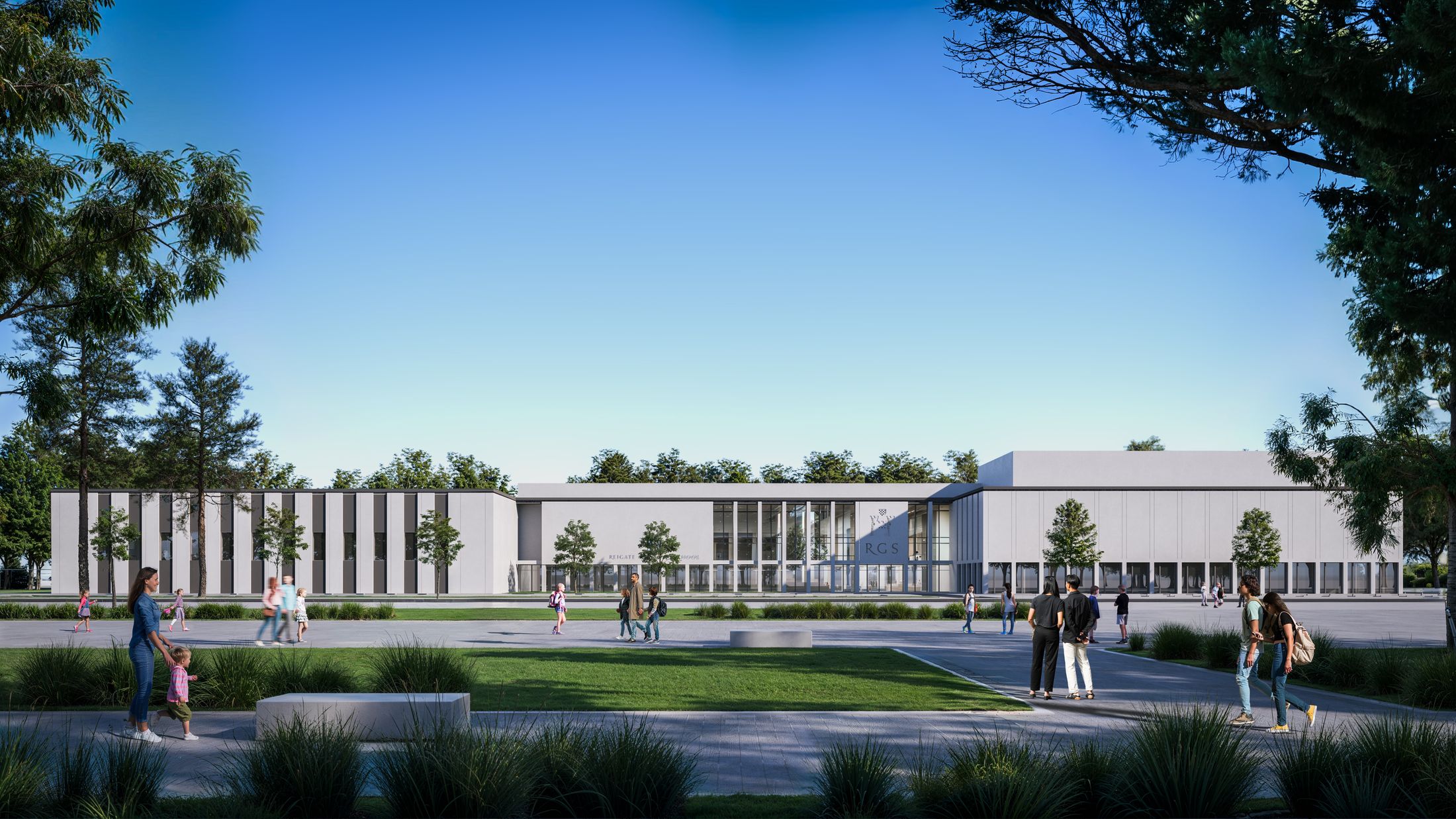 Render of the RGS Sharjah campus entrance